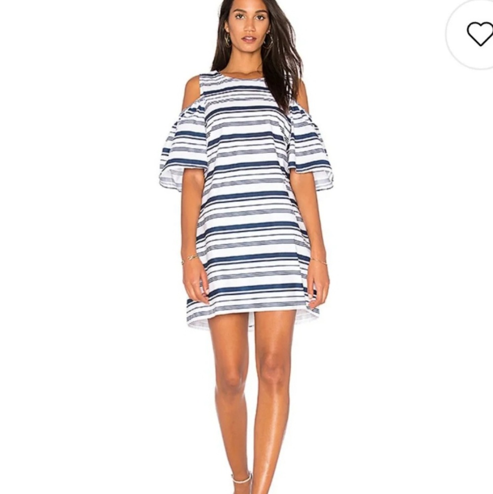 Blaque Label Stripe Poplin Dress in Blue